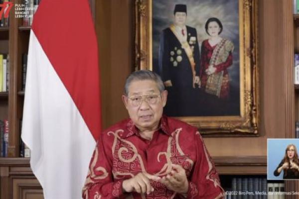 Tangkapan layar Presiden ke-6 RI Susilo Bambang Yudhoyono (SBY) 