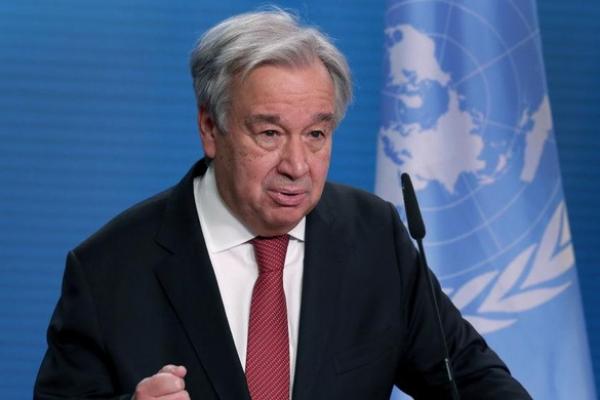  Sekretaris Jenderal Persatuan Bangsa-Bangsa (PBB) Antonio Guterres dan Direktur Pelaksana International Monetary Fund (IMF) Kristalina Georgieva tiba di Bali untuk mengikuti rangkaian Konferensi Tingkat Tinggi (KTT) G20.(foto: Pool) 