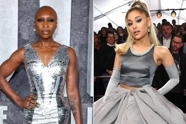 Best Friend Forever! Syuting Wicked, Ariana Grande dan Cynthia Erivo Bikin Tato Sama. (FOTO: GETTY IMAGES) 