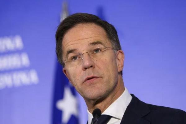 Perdana Menteri Belanda Mark Rutte berbicara kepada wartawan saat berkunjung ke Sarajevo, Bosnia dan Herzegovina, 23 Januari 2024. Foto: Reuters 