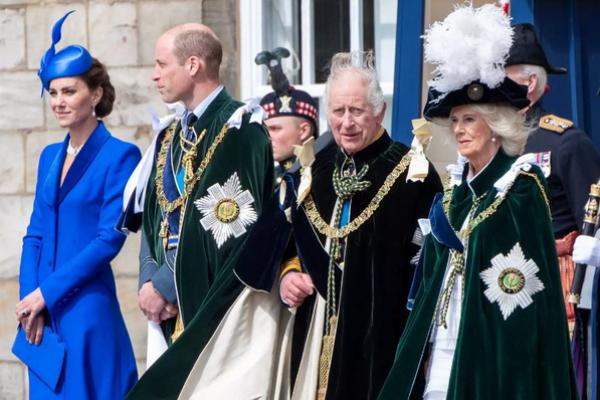 Kate Middleton, Pangeran William, Raja Charles dan Ratu Camilla di Skotlandia untuk perayaan penobatan pada 5 Juli 2023. (FOTO: GETTY IMAGE) 