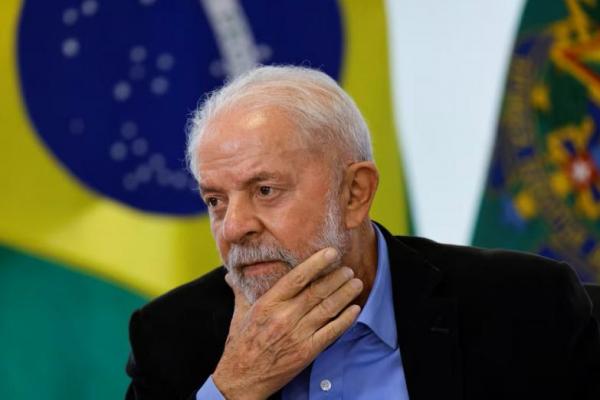 Presiden Brasil Luiz Inacio Lula da Silva di Istana Planalto di Brasilia, Brasil, 14 Maret 2024. REUTERS 