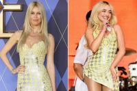 Supermodel Claudia Schiffer Puji Sabrina Carpenter Pakai Gaun Versace yang Sama
