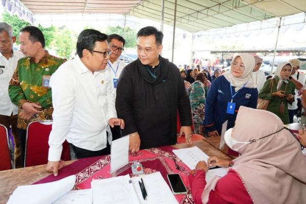 Bersama Ombudsman, NFA Inspeksi Bantuan Pangan Beras di Bantul 