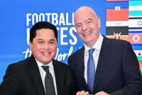 Bertemu Erick Thohir, Presiden FIFA Sebut Sepakbola Indonesia Makin Maju