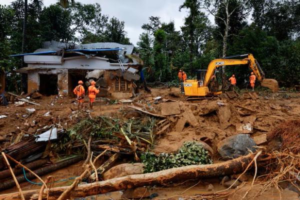 Hujan Deras Menguat 10 Persen Picu Longsor Mematikan di India