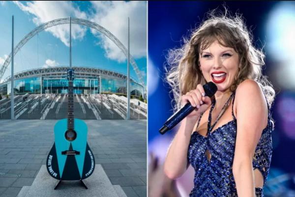 Delapan Konser Eras Tour Sukses Besar, Stadion Wembley Beri Gitar Unik untuk Taylor Swift