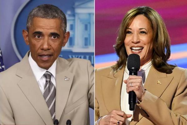 Peringatan 10 Tahun `Suitgate`, Barack Obama Bercanda tentang Setelan Kulit Cokelat Kamala Harris