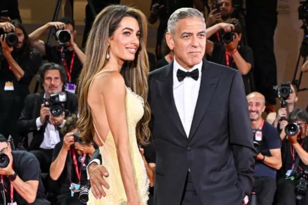 George Clooney dan Amal Clooney Tampil Menawan di Karpet Merah Premier Wolfs