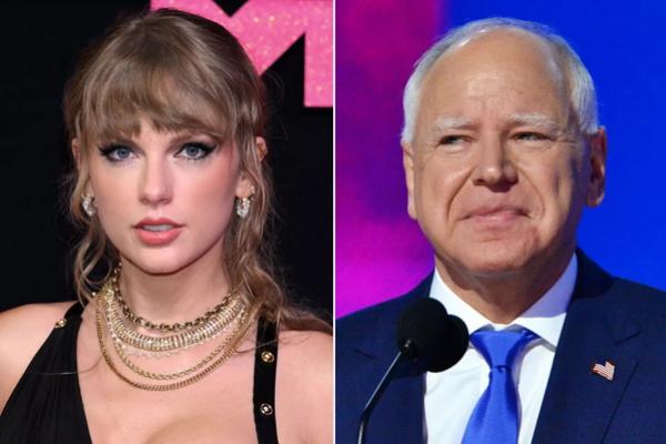 Tim Walz Bersyukur Didukung Taylor Swift untuk Pilpres 2024 AS. (FOTO: GETTY IMAGE) 