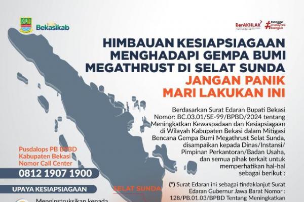 Pemkab Bekasi Rilis Imbauan Siap Siaga Hadapi Gempa Bumi Megathrust