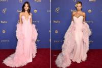 Eiza Gonzalez dan Rita Ora di Primetime Emmy Awards ke-76, Minggu (15/9/2024). (FOTO: GETTY IMAGE)