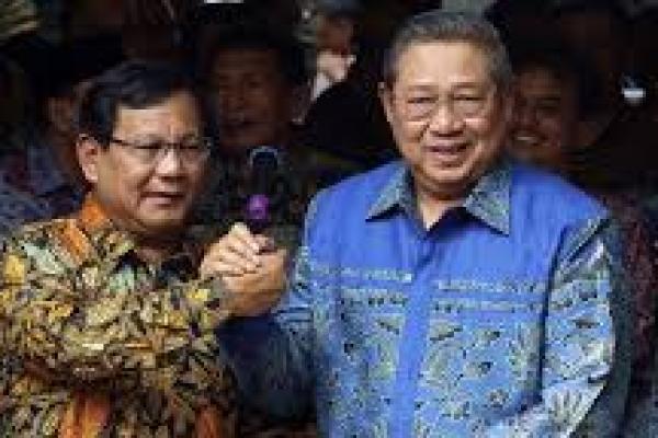 Presiden Terpilih 2024-2029 Prabowo Subianto dan Presiden ke-6 RI Susilo Bambang Yudhoyono (SBY) 