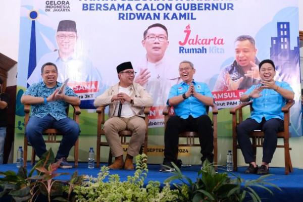 Dialog interaktif Partai Gelora bersama Cagub Jakarta Ridwan Kamil, Foto: dok. katakini 