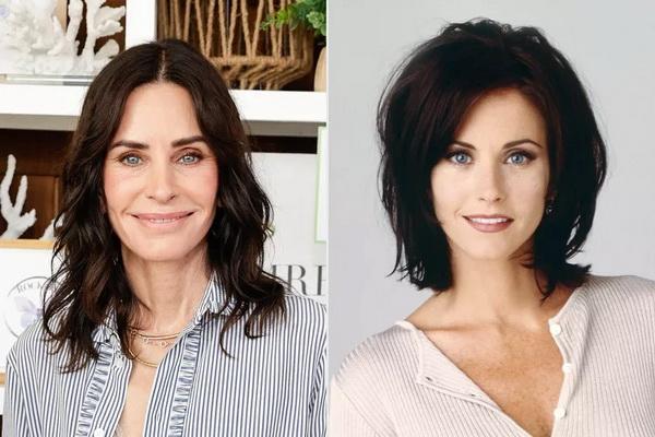 Courteney Cox dan karakter Monica yang diperankannya dalam serial hits Friends selama 10 musim. (FOTO: GETTY/NBC) 