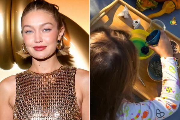 Gigi Hadid; putrinya Khai dalam foto yang dibagikan pada 5 Oktober 2024. (FOTO: GETTY/INSTAGRAM) 