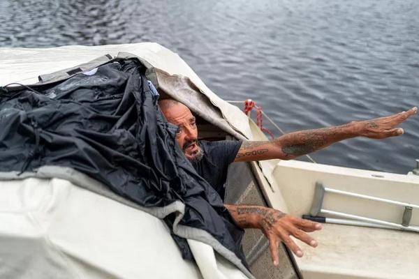 Joseph Malinowski, dijuluki `Letnan Dan`. Pria Tampa Berjuluk Letnan Dan Berhasil Lewati Badai Milton dengan Perahu Layarnya. (FOTO: GETTY IMAGE) 