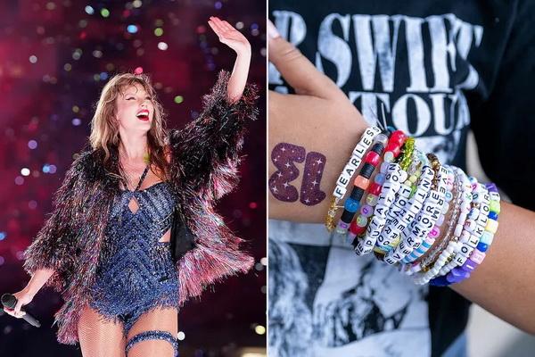 Taylor Swift Bangga dengan Tradisi Gelang Persahabatan di Konser Eras Tournya (FOTO: GETTY IMAGE) 