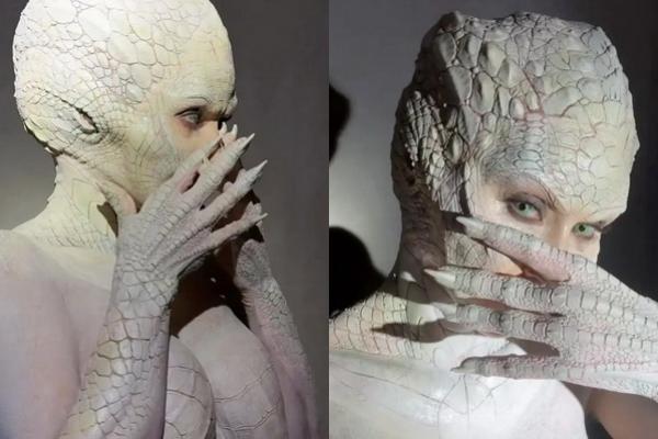 Siapakah Sosok di Balik Buaya Albino dalam Kostum Halloween yang Menakjubkan? (FOTO: INSTAGRAM) 