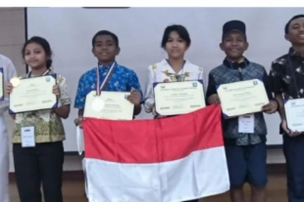 Anak Indonesia mampu meraih dua emas dalam lomba coding di Korea (foto: antara) 