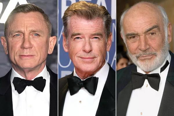 Daniel Craig, Pierce Brosnan dan Sean Connery. Produser James Bond Beri Bocoran Aktor yang akan Perankan Agen 007 Pengganti Daniel Craig (FOTO: GETTY IMAGE) 