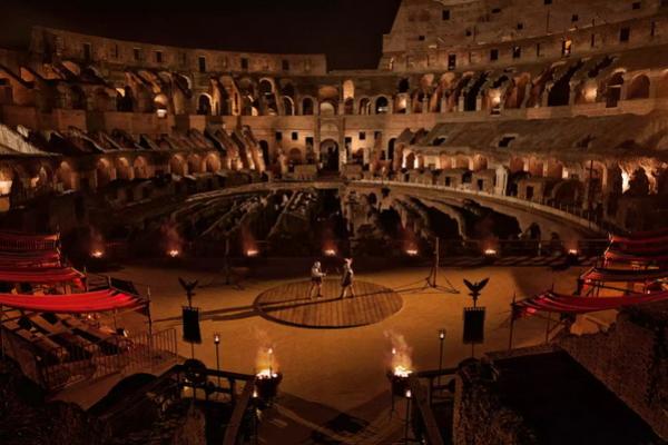 Pengalaman `Gladiator` Airbnb di Colosseum. (FOTO: AIRBNB) 