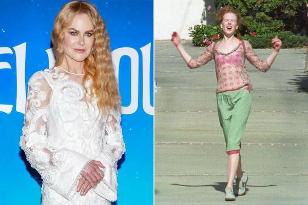 Nicole Kidman pada 11 November 2024 (kiri) dan pada tahun 2001 (kanan). (FOTO: GETTY IMAGE/X17) 