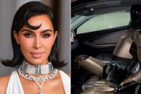 Berpose dengan Robot Tesla di Cybercab, Kim Kardashian Pakai Stoking Seksi. (FOTO: X)