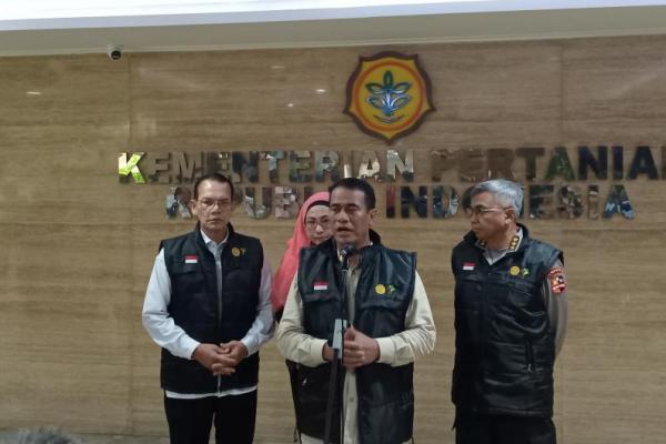 Menteri Pertanian (Mentan) Andi Amran Sulaiman saat jumpa pers usai kegiatan pembukaan acara Workshop Manajemen Pendampingan Brigade Pangan (Foto: Ist) 