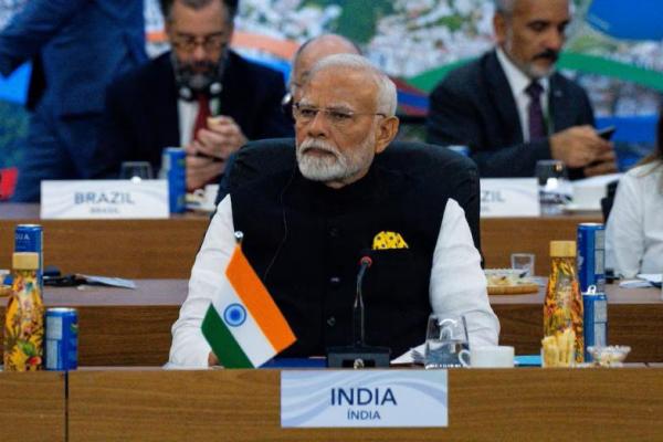 Perdana Menteri India Narendra Modi hadiri KTT G20 di Museum Seni Modern di Rio de Janeiro, Brasil, Senin, 18 November 2024. Foto via REUTERS 