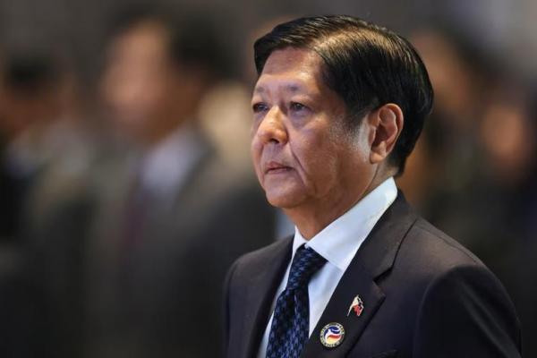 Presiden Filipina Ferdinand Marcos Jr menghadiri upacara penutupan KTT ASEAN di Pusat Konvensi Nasional, di Vientiane, Laos, 11 Oktober 2024. REUTERS 