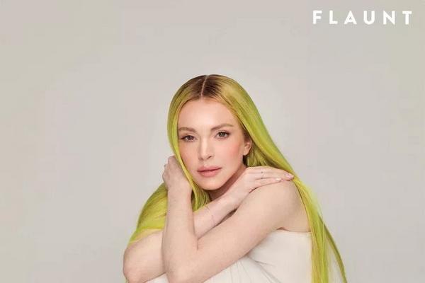 Lindsay Lohan pemotretan untuk Majalah Flaunt. (FOTO: MORELLI BROTHERS/FLAUNT) 