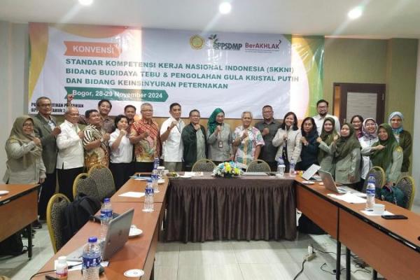 Kementerian Pertanain (Kementan) menggelar kegiatan Konvensi Rancangan Standar Kompetensi Kerja Nasional Indonesia (RSKKNI) Sektor Pertanian Tahun 2024 di Bogor, Kamis (Foto: Kementan) 