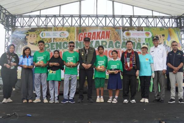 Gerakan Penganekaragaman Konsumsi Pangan Berbasis Sumber Daya Lokal di Pulau Semau, Kabupaten Kupang, NTT, Jumat, (29/11/2024)..(foto:NFA) 