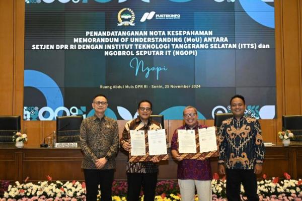 Setjen DPR dan ITTS Kerja Sama Transformasi Digital dan Penguatan Keamanan Siber