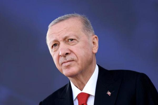 Presiden Turki Tayyip Erdogan menghadiri upacara penyerahan kendaraan baru kepada polisi dan pasukan gendarmerie di Istanbul, Turki, 20 September 2024. REUTERS 