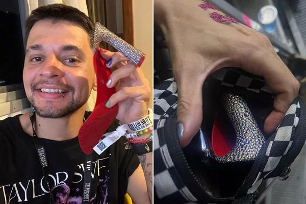 Mengharukan, Kisah Tumit Sepatu Bot Taylor Swift yang Patah Mengubah Hidup Swiftie dan Keluarganya. (FOTO: INSTAGRAM/FELIPE CONRADO) 