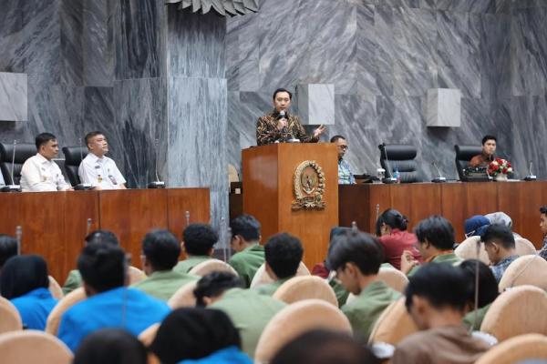 Wakil Ketua MPR RI Edhie Baskoro Yudhoyono (Ibas) dalam acara Sosialisai 4 Pilar Kebangsaan MPR RI dengan tajuk Berbeda Tetap Satu: Perkuat Sosial, Lawan Radikalisme, yang digelar di Jakarta, Kamis (Foto: Humas MPR) 