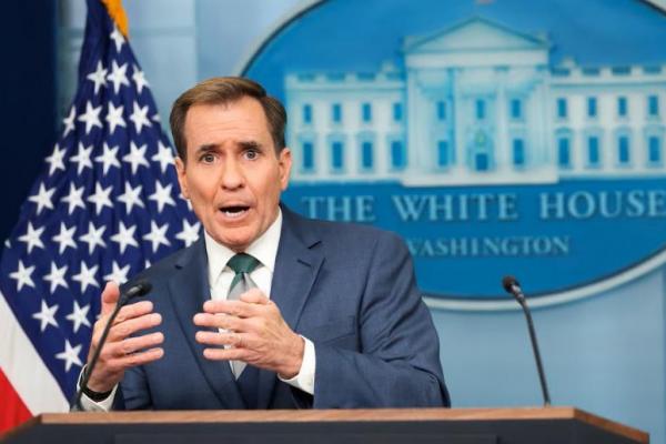 Juru bicara keamanan nasional Gedung Putih John Kirby saat jumpa pers di Gedung Putih di Washington, AS, 12 Desember 2024. REUTERS 