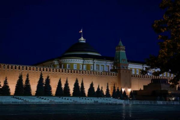 Pemandangan menunjukkan Lapangan Merah dengan Mausoleum Lenin di Moskow, Rusia 24 Juni 2023. REUTERS 