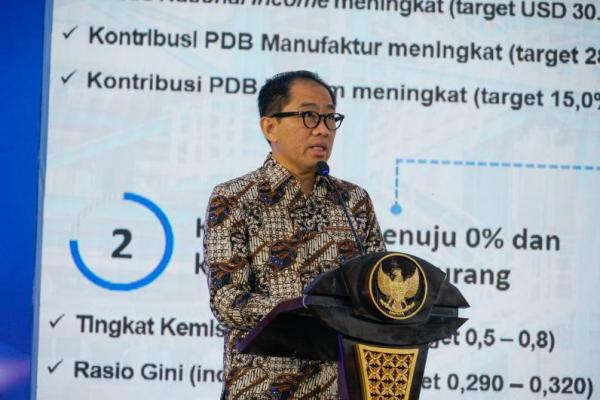 Wakil Menteri Perindustrian (Wamenperin) Faisol Riza dalam peluncuran Roadmap Pengembangan Jasa Industri 2025-2045 (Foto: Ist)  