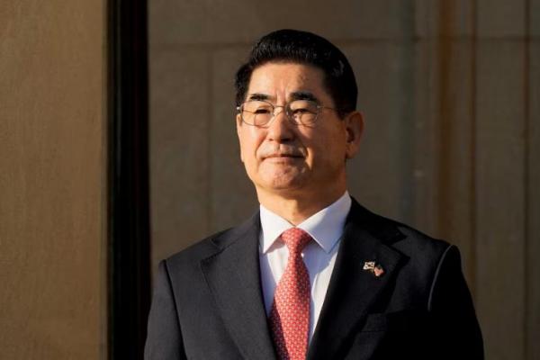 Menteri Pertahanan Korea Selatan Kim Yong-hyun saat Pertemuan Konsultasi Keamanan AS-ROK di Pentagon di Washington, AS, 30 Oktober 2024. REUTERS 