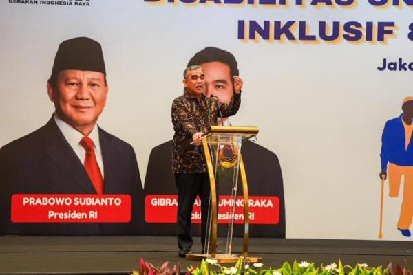 Sekretaris Jenderal DPP Partai Gerindra, Ahmad Muzani saat menghadiri peringatan Hari Disabilitas Internasional yang digelar oleh DPP Partai Gerindra di Jakarta (Foto: Ist) 