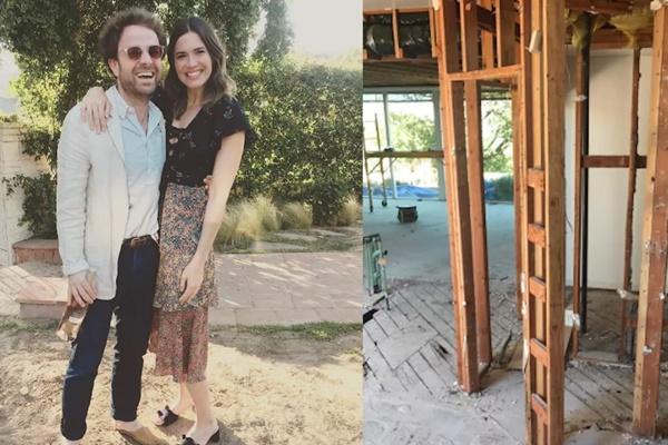 Mandy Moore dan suaminya Taylor Goldsmith dengan renovasi rumah mereka selama enam tahun di Altadena, yang kini dilanda Kebakaran Palisades yang dahsyat. (FOTO: INSTAGRAM) 