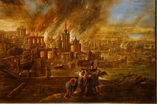 Ilustrasi - Terbakarnya Sodom dan Gomora (Foto: Jacob de Wet II via Wikipedia) 