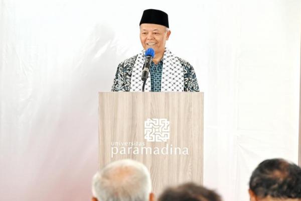 Wakil Ketua MPR RI Hidayat Nur Wahid (HNW) menjadi keynote speech dalam seminar bertema Palestina: Sebuah Tragedi Kemanusiaan di Zaman Modern yang digelar di Universitas Paramadina, Cipayung, Jakarta, Kamis (Foto: Humas MPR) 