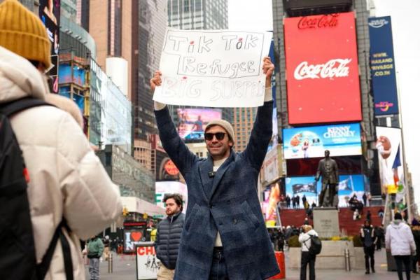 Times Square di New York City, 16 Januari 2025. REUTERS 