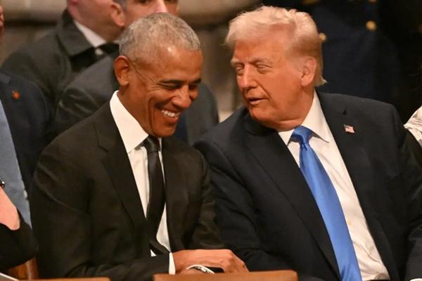 Barack Obama dan Donald Trump. (FOTO: AFP) 