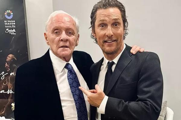 Matthew McConaughey Dukung Anthony Hopkins Dinobatkan Jadi Sexiest Man Alive Versi People. (FOTO: INSTAGRAM) 