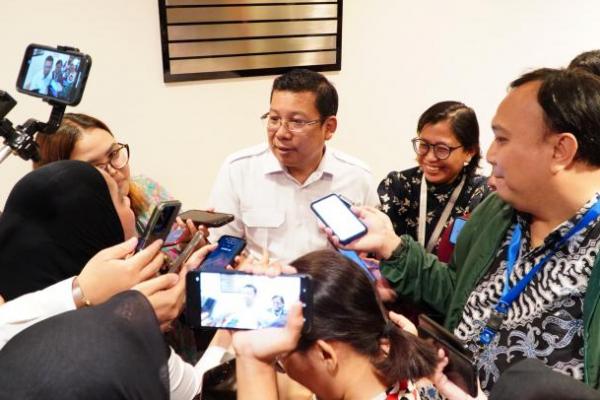 Kepala Badan Pangan Nasional/National Food Agency (NFA)  Arief Prasetyo Adi usai Rapat Koordinasi Terbatas di Kementerian Koordinator Bidang Pangan, Jakarta, Rabu (22/1/2025).(foto:NFA) 